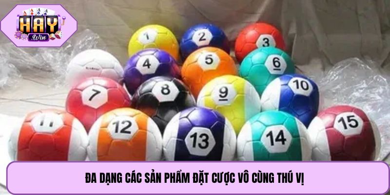 Đa dạng các sản phẩm đặt cược vô cùng thú vị