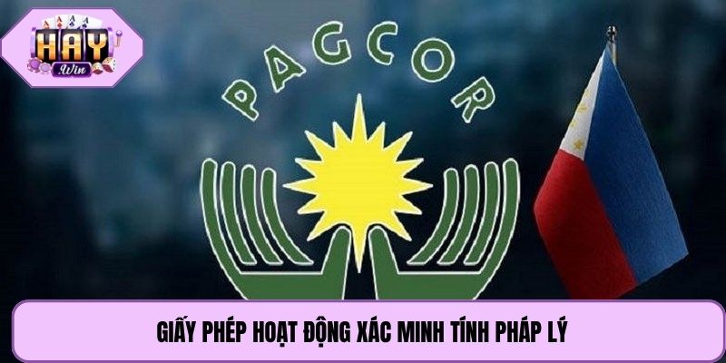 Giấy phép hoạt động xác minh tính pháp lý