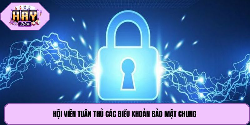 Hội viên tuân thủ các điều khoản bảo mật chung